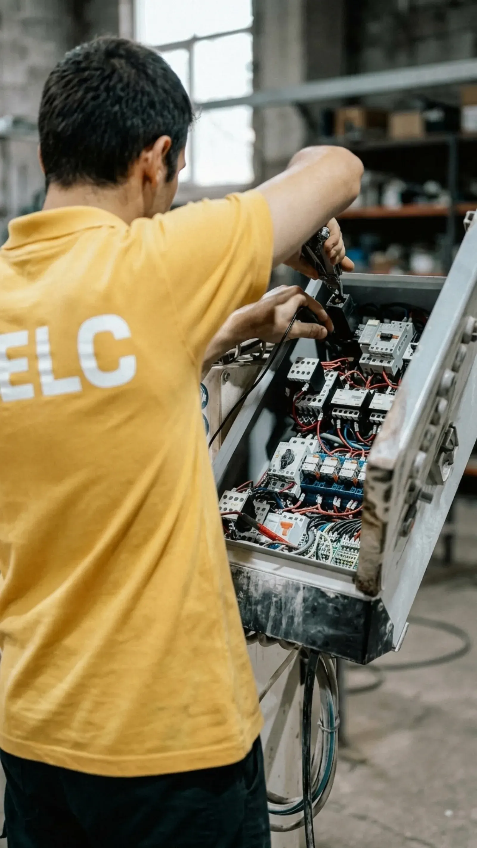 ELC — équipe d'électriciens certifiés à Creil (60) Électricien ELC sur chantier mise aux normes à Creil